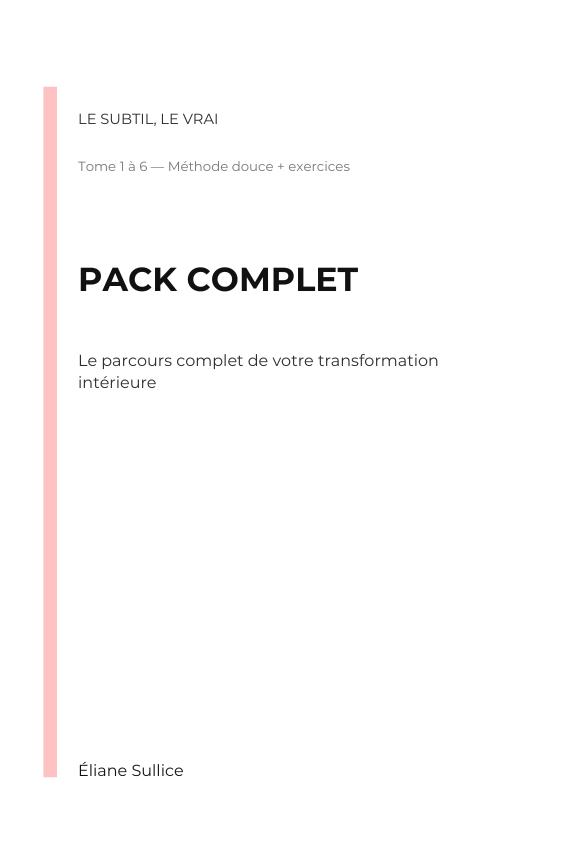 Le Subtil, Le Vrai – Pack complet + workbook