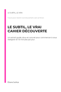 livret gratuit - présentation de l'univers Eliane Sullice